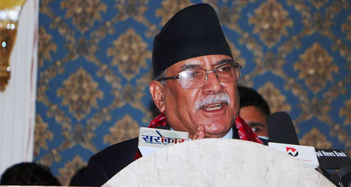 भ्रष्टाचार गर्दिनँ र गर्न पनि दिन्नँ भन्ने बोर्ड राखेर ओलीले भ्रष्टाचार मात्रै गरे : प्रचण्ड