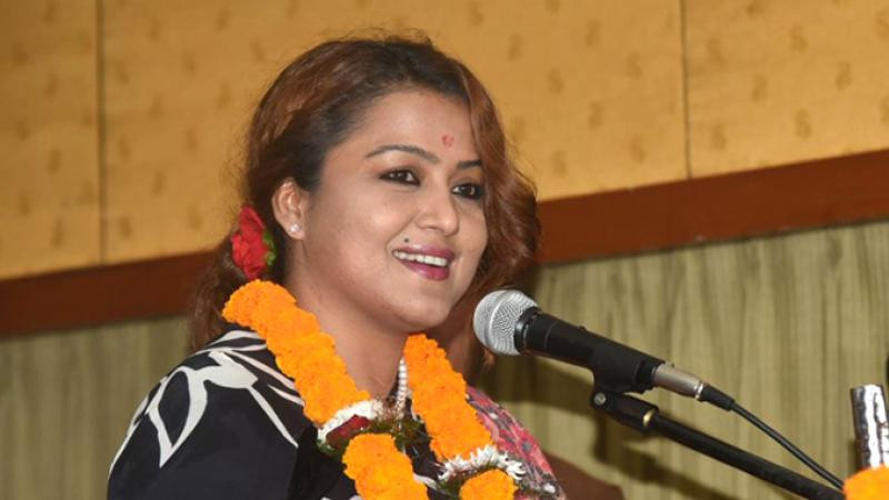 रेखा थापा तेस्रो स्थानमा