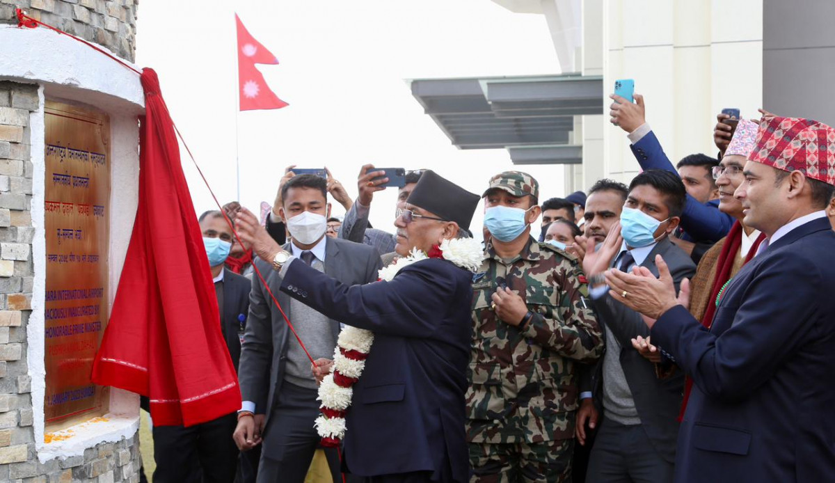पोखरा विमानस्थलको उद्घाटन