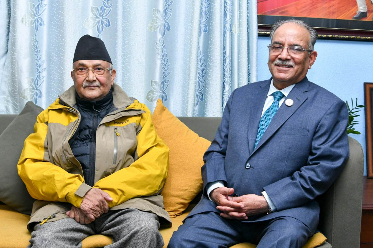 ओली भेट्न प्रधानमन्त्री प्रचण्ड पुगे बालकोट