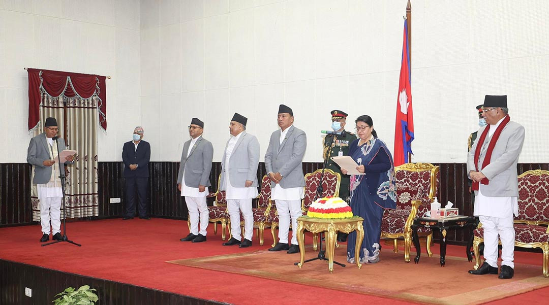 नवनिर्वाचित सभामुख घिमिरेको शपथ, पदबहाली