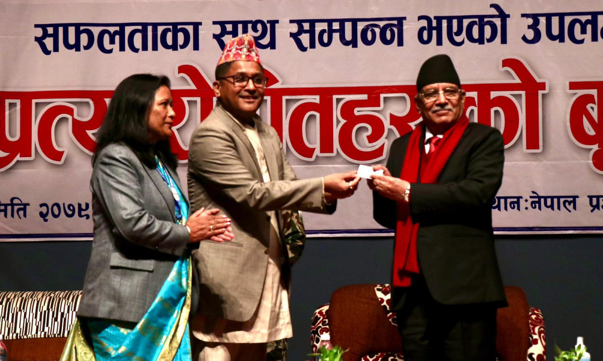 अंगदान गर्ने घोषणा  गरे  प्रधानमन्त्रीले