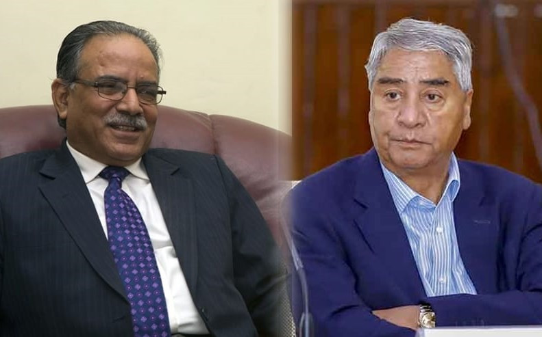 राष्ट्रपति निर्वाचनका लागि दलहरुको दौडधुप, काङ्ग्रेस सभापति देउवाले नेपाल पछि भेटे प्रचण्डलाई