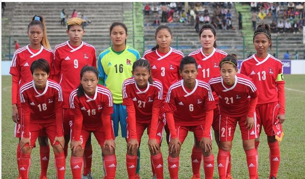 नेपाली महिला फुटबल टोली आज बंगलादेश जाने