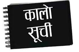 बाह्रवटा कम्पनी कालोसूचीमा