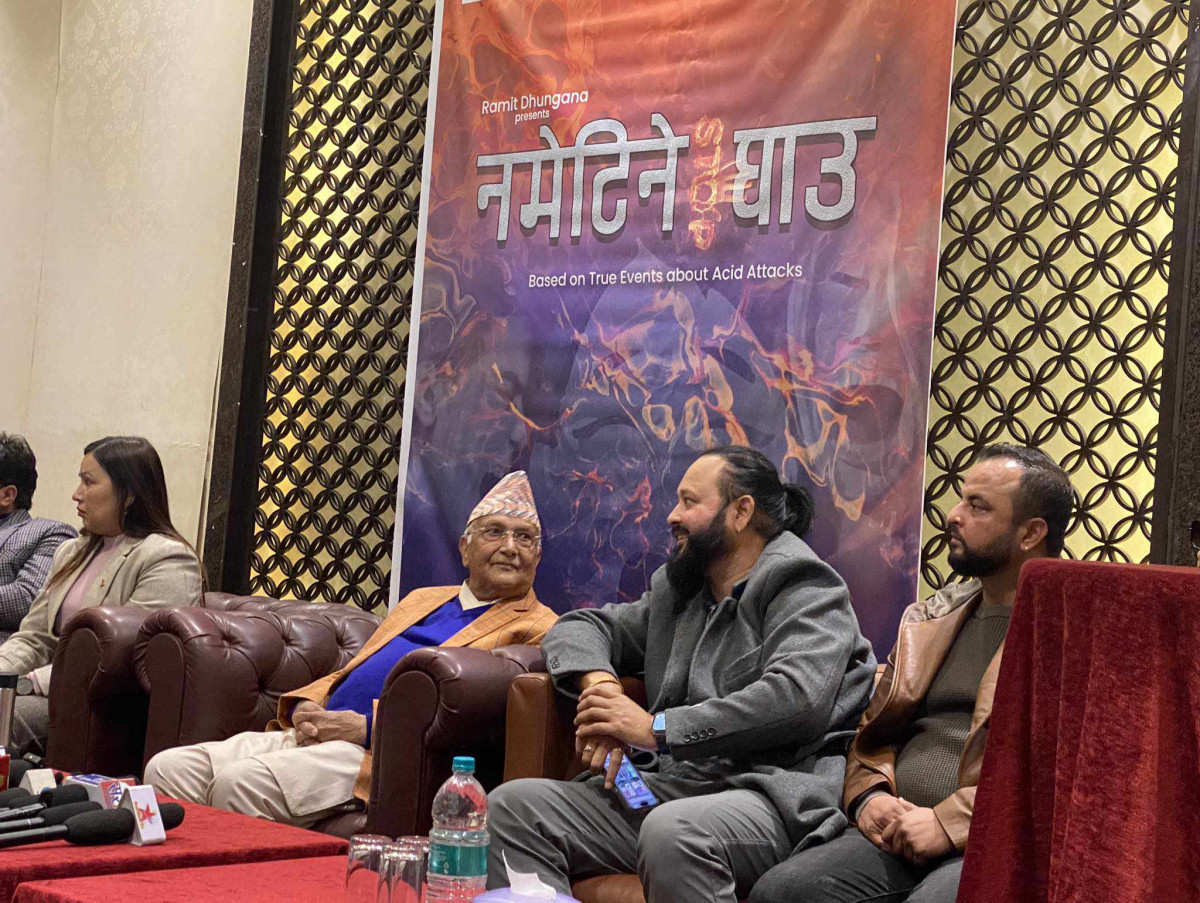चलचित्र ‘नमेटिने घाउ’मा केपी ओलीले अभिनय गर्ने