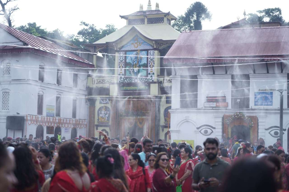 पशुपतिनाथमा पहिलो पटक कृत्रिम वाटर ड्रपलेट