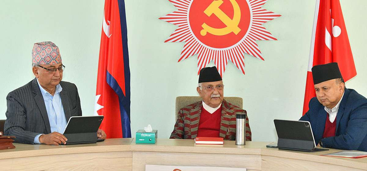 ओलीको स्वास्थ्यमा समस्या देखिएपछि बैठक स्थगित