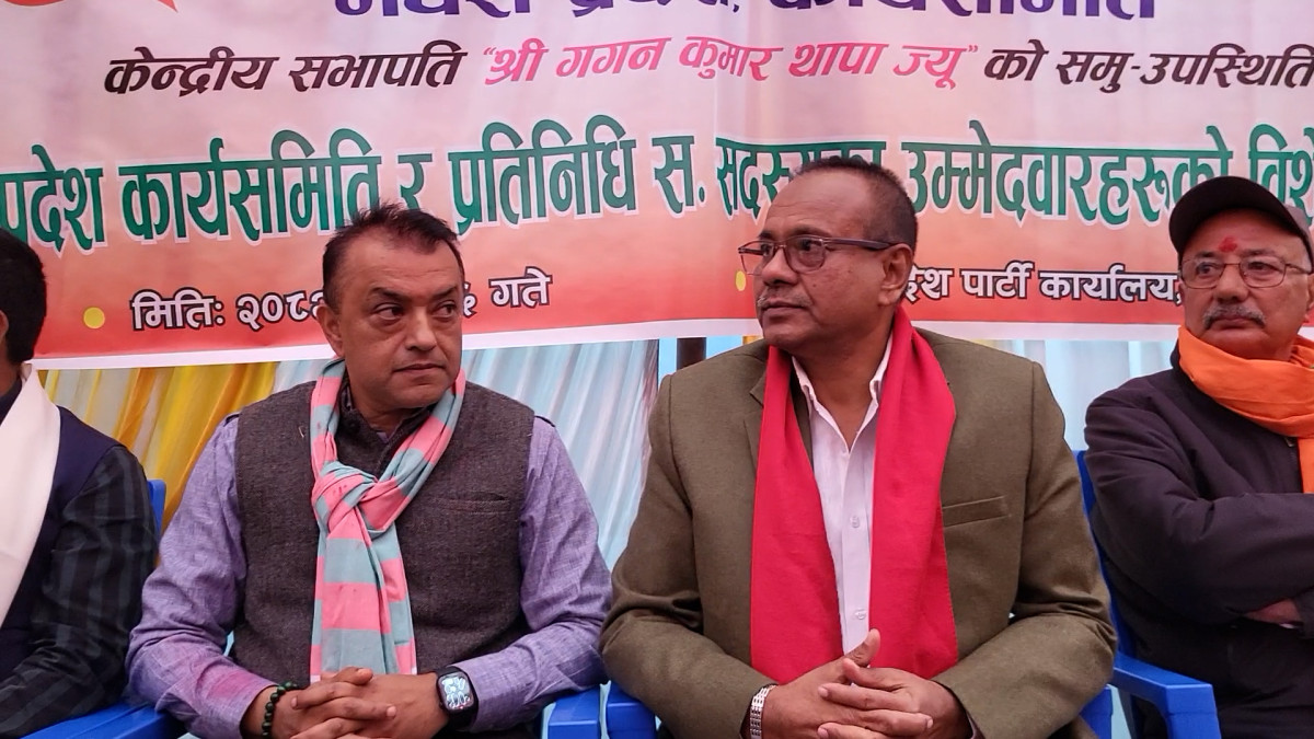 निवर्तमान सभापति देउवासँग निरन्तर संवादमा छु : सभापति थापा