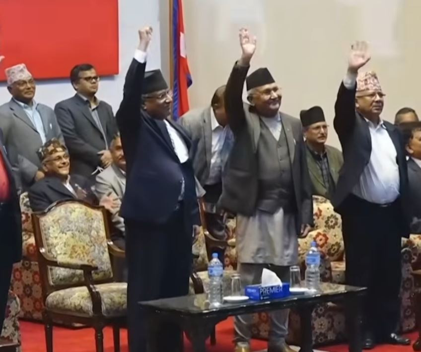 आज ओली, प्रचण्ड, माधव र झलनाथ एउटै मञ्चमा